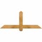 Ekena Millwork Eugene Rough Sawn Timber Gable Bracket, Western Red Cedar, 48"W x 20"H x 2"D x 4"F, 10/12 Pitch GBW048X20X0204EUG00RWR - alternate 1